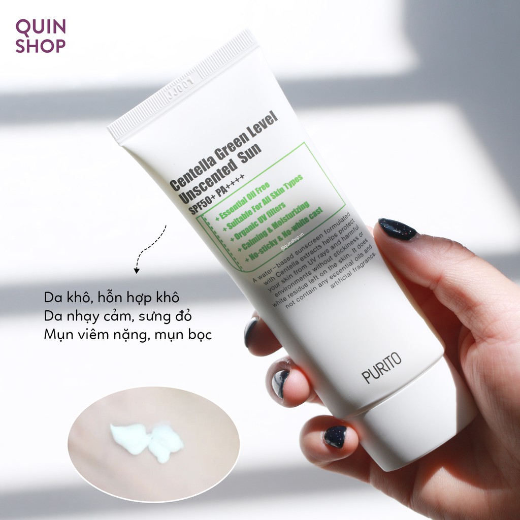 Kem Chống Nắng Purito Centella Green Level Sunscreen