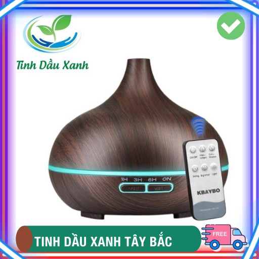 Máy khuếch tán tinh dầu Xanh Tây Bắc🍀Cao Cấp🍀 hình Giọt Nước có kèm điều khiển