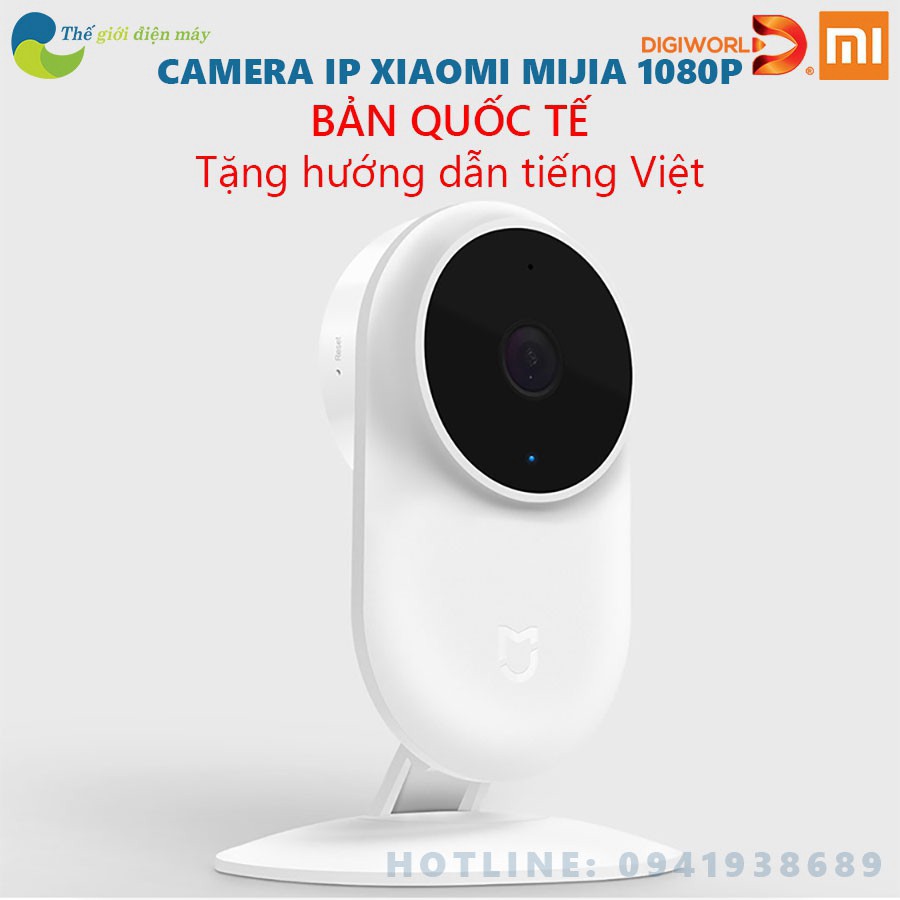 [ SALL OFF ] [Bản quốc tế ] Camera IP giám sát thông minh Xiaomi Mijia 1080P - Phân phối bởi Digiworld - Bảo hành 6 thán