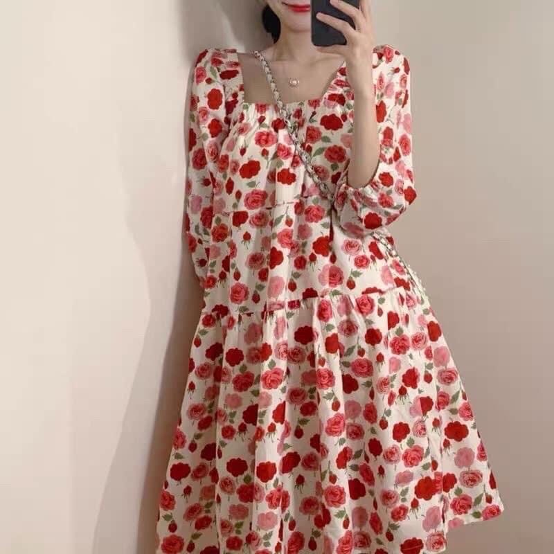 Vải cotton đũi nhăn mềm mại co dãn may váy áo siêu xinh