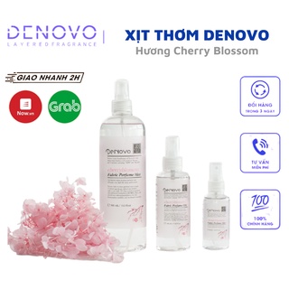 Xịt thơm hương nước hoa DENOVO Hàn Quốc hương Cherry Blossom- Nước xịt khử mùi quần áo, mùi phòng, mùi cơ thể chính hãng