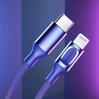 Dây cáp MFI sạc nhanh iphone Rockspace A1, dây dù, chuẩn PD, typeC to lightning màu đen, bảo hành 12 tháng 1 đổi 1