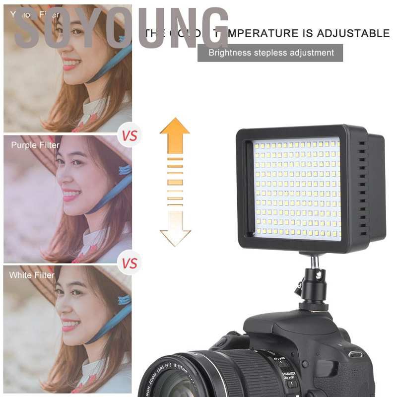 Đèn Led Trợ Sáng 160 Bóng Cho Máy Ảnh Canon Nikon Dslr