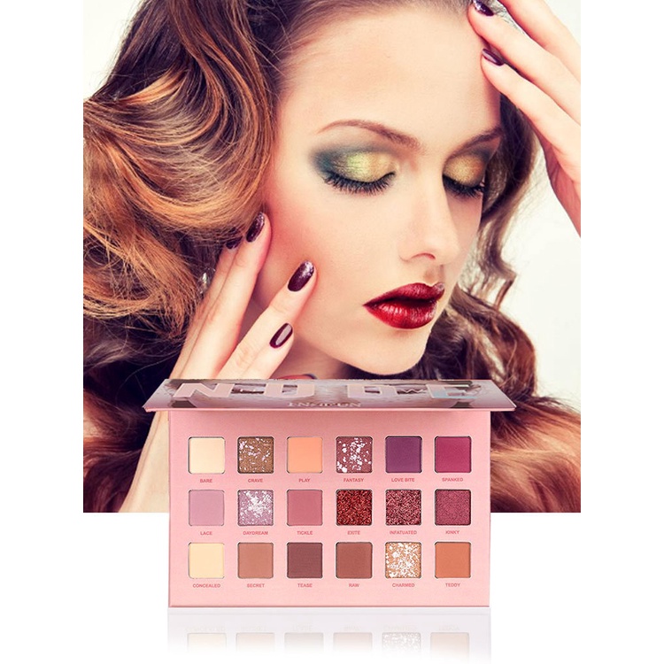 Bảng Phấn Mắt Huda STORY 18 Màu Lì Và Ánh Ngọc Trai Kết Hợp Thời Trang MKE | BigBuy360 - bigbuy360.vn