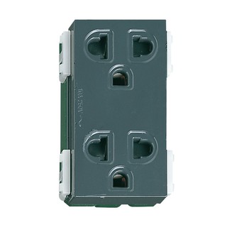 Ổ cắm 2- 3 Chấu Màu Đen Wide Panasonic