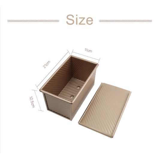 Khuôn Bánh Mì Gối Chống Dính Có Nắp Đậy