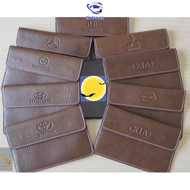 [ BÁN CHẠY NHẤT] Ví đựng giấy tờ xe ví đăng kiểm có logo hãng bán giá sỉ tại xưởng