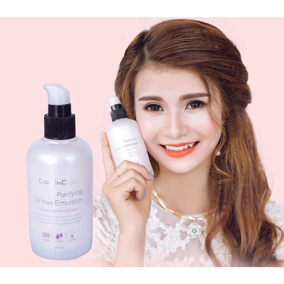 GoodnDoc Tinh chất dưỡng da GoodnDoc Purifying Oil Free Emulsion 125ml (Nhập khẩu chính hãng)