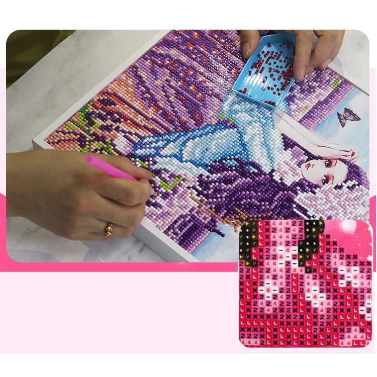 Tranh Đính Đá CÓ KHUNG SẴN - Bộ 12 Con Giáp (25x30cm) | BigBuy360 - bigbuy360.vn