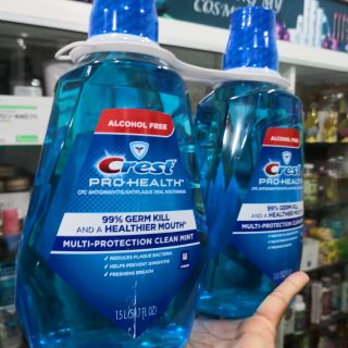 NƯỚC SÚC MIỆNG CREST 3D WHITE PRO HEALTH 1.5 LÍT NHẬP KHẨU MỸ