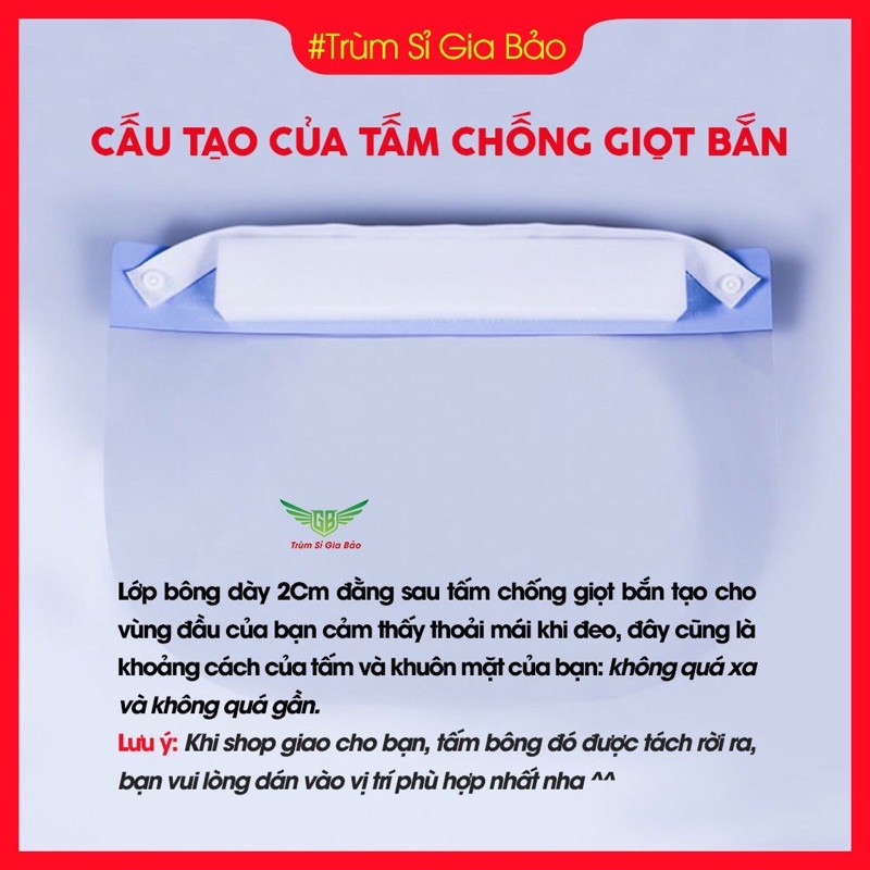 Kính Chống Giọt Bắn Phòng Dịch FACE SHIELD 🌟HÀNG SẴN 🌟 Kính Chắn Giọt Bắn Cao Cấp Loại 1 Y Tế Người Lớn ,Trẻ Em.