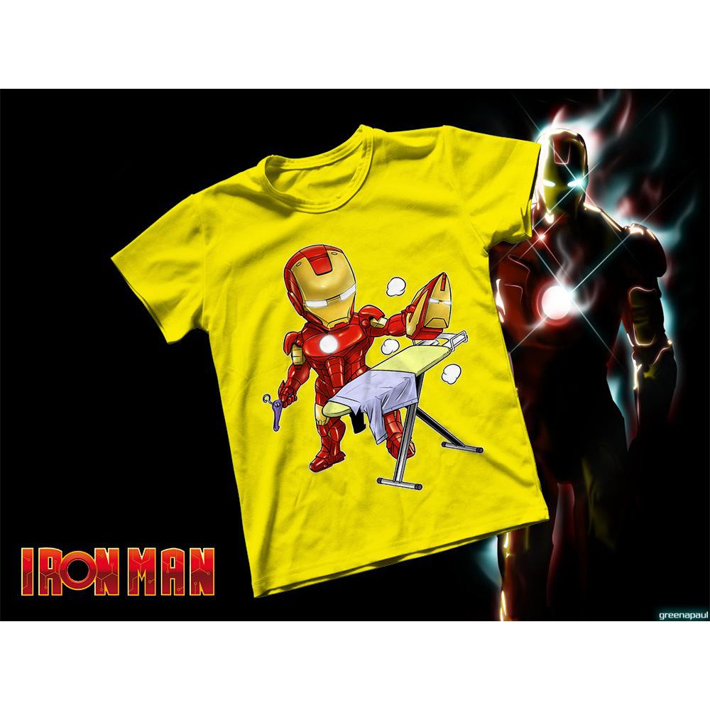 Áo thun Cotton Unisex - Movie - Iron Man - Người bàn là Iron Man