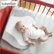 Gối chống trào ngược BABY MOOV cho bé 0M+ vỏ gối chất liệu cotton thấm hút mồ hôi cực thích hàng chính hãng