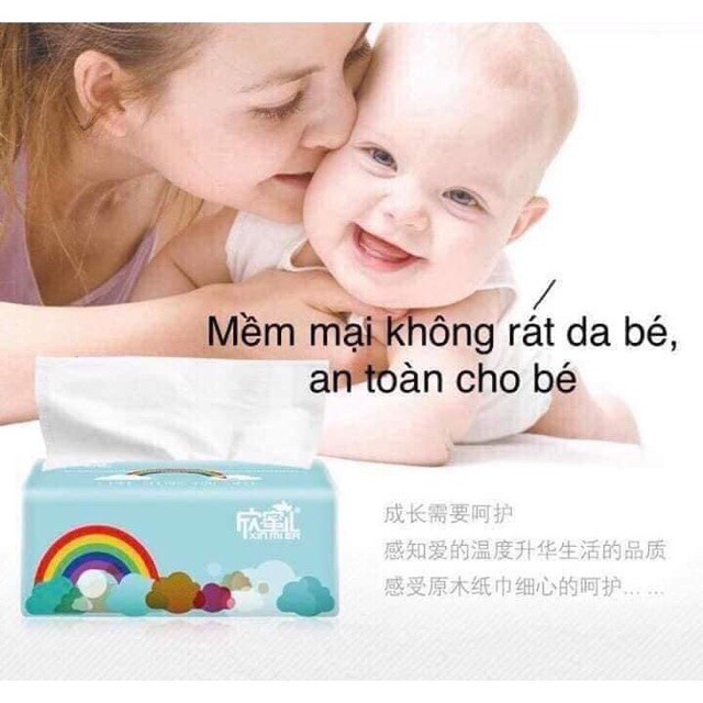  [XẢ HÀNG] THÙNG 30 GÓI KHĂN GIẤY CẦU VỒNG XIN MIER [SHOP BÁN BUÔN]  Lfull box