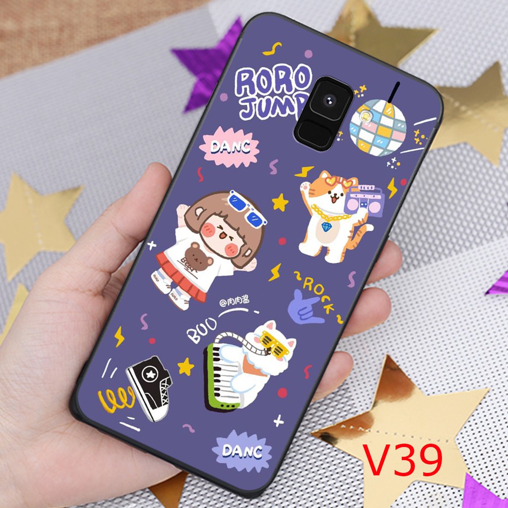 [ NEW ] Ốp Samsung A8 2018 - Samsung A6 - Samsung A8 Plus - Samsung A6 Plus - Samsung j8 in hình roro jump cute