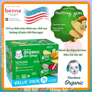 Bánh ăn dặm Gerber Organic dành cho bé từ 7 tháng tuổi của Mỹ