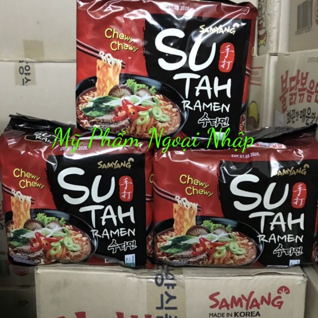 *Combo 5 gói) Mì Samyang Sutah Ramen bò cay gói 120g