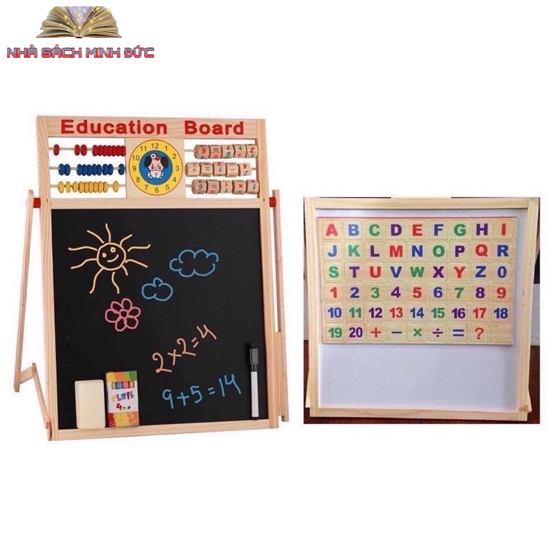 Sỉ/lẻ Đồ Chơi Thông Minh Bảng Học Chữ Cái Số Và Phép Tính 2 Mặt Có Nam Châm Cho Bé