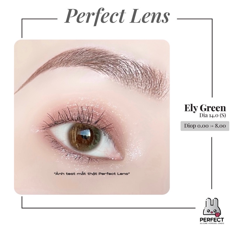 Lens Mắt , Kính Áp Tròng ELY GREEN Có Độ Cận và Không Độ , DIA 14.0 , Dành Cho Mắt Nhạy Cảm Giá Sale