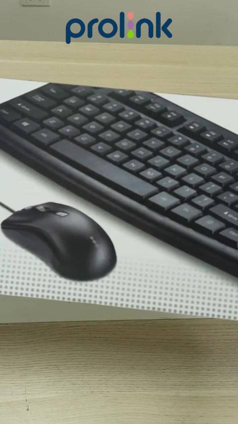 Bộ bàn phím chuột có dây PROLiNK PCCM2003 Fullsize cao cấp, chống thấm nước, độ nhạy cao dành cho máy tính, Laptop | BigBuy360 - bigbuy360.vn