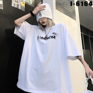 Áo Thun Tay Lỡ Unisex Freesize 🍁 Áo Phông Form Rộng Nam Nữ Freeship I6164