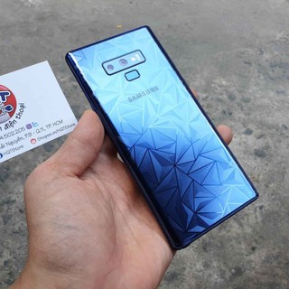 Miếng dán mặt lưng 3D vân kim cương cho Note 9