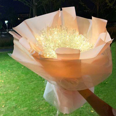 Quà tặng sáng tạo tự làm đèn đầy sao bó hoa hạt thủy tinh đồ trang trí đèn đồ trang trí tặng bạn gái quà sinh nhật