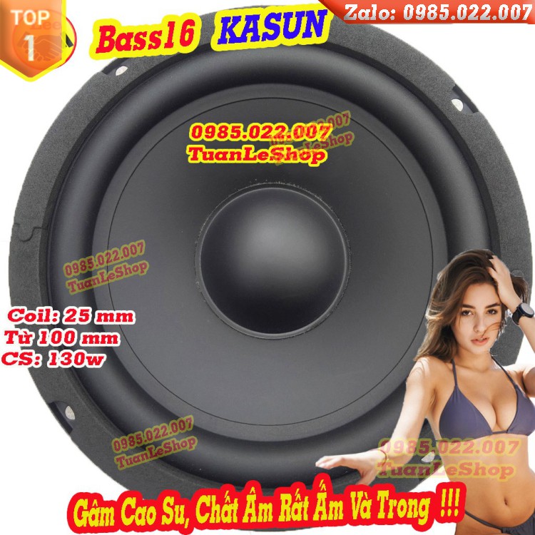 BASS 16 KASUN HỒNG KÔNG CAO CẤP - LOA BASS RỜI - GIÁ 1 LOA