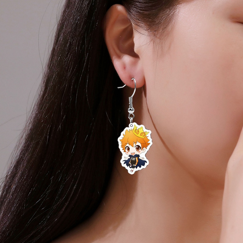 Khuyên Tai Acrylic Hình Anime Haikyuu