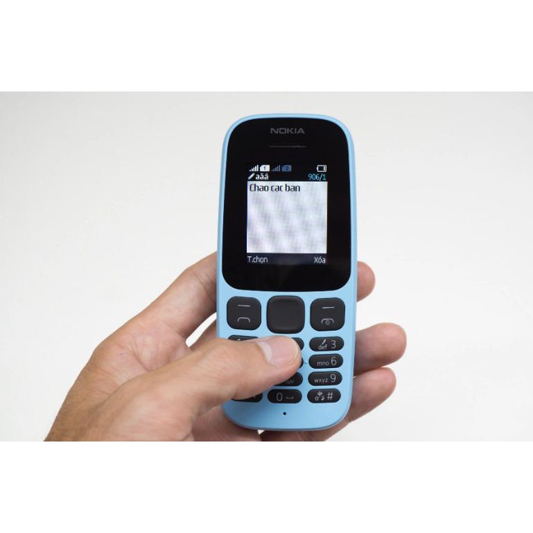 Điện thoại Nokia 105  mới đủ pin sạc và bảo hành 3 tháng