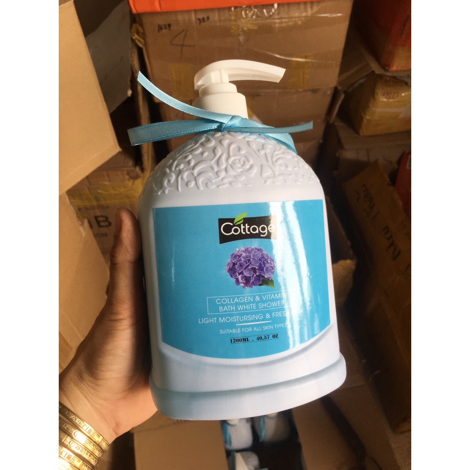 Sữa tắm Cottage mẫu mới 1200ml