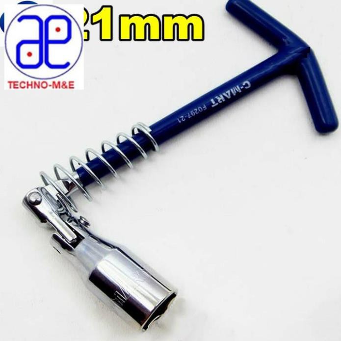 Tuýp tháo bugi xe máy C-Mart F0297-21 21mm RẺ HƠN HOÀN TIỀN