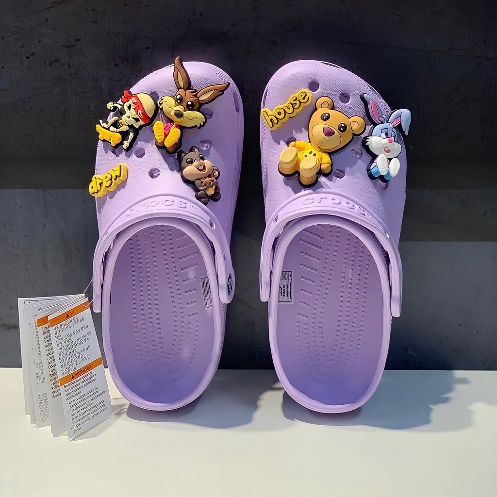 [Hàng xuất] Dép sục Clog - TẶNG kèm full bộ hình gắn Drew House 3D như ảnh