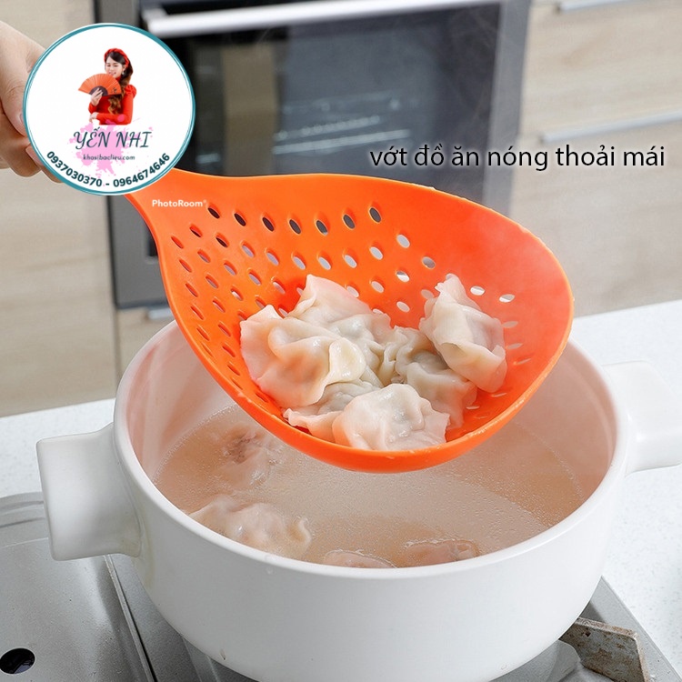 Vá vớt mì cỡ lớn - Muôi vớt đồ ăn dạng lưới