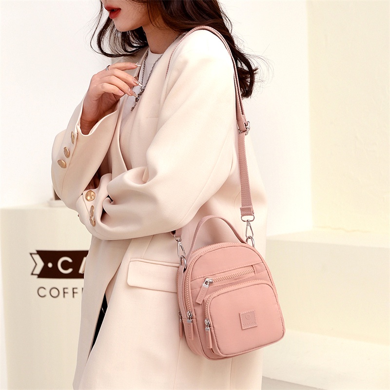 Túi Đeo Vai Vải Canvas Cỡ Nhỏ Thiết Kế Dễ Thương Cho Nữ