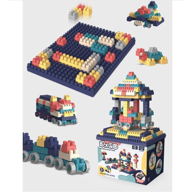 Bộ lego lắp ráp 520 chi tiết - Đồ chơi lắp ghép phát triển trẻ trí tuệ