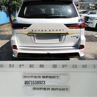 logo chữ LEXUS 570 S SUPER SPORT. SPORT PLUS dán thân xe cao cấp