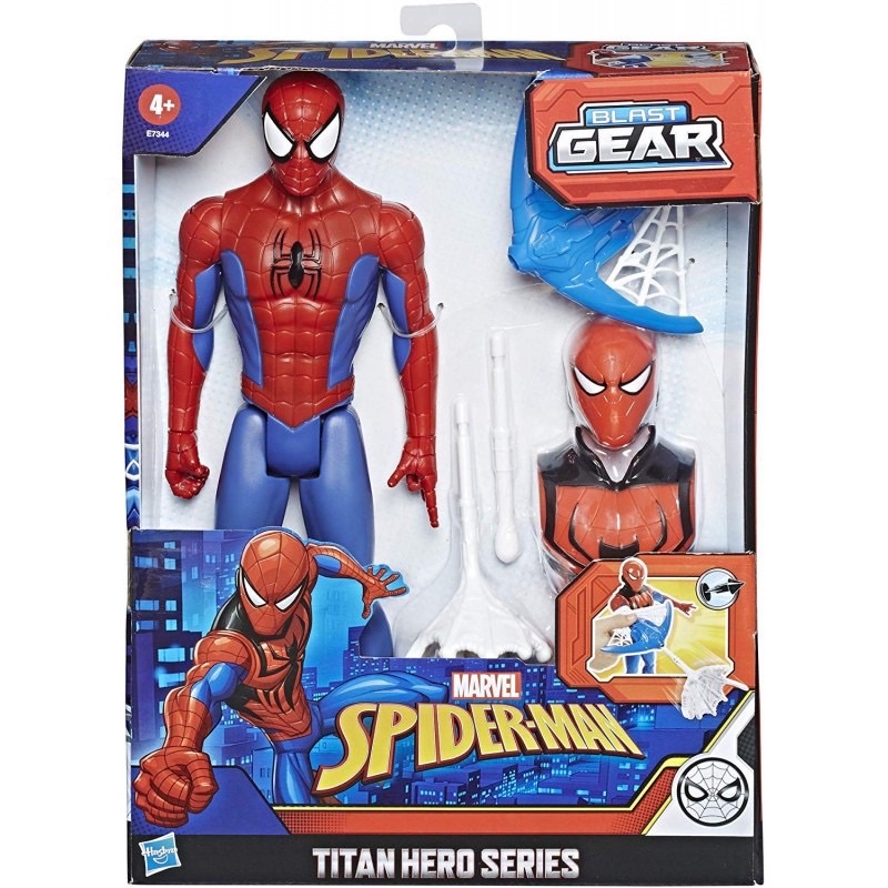 HÀNG CHÍNH HÃNG) Đồ Chơi Mô hình HASBRO SPIDERMAN người nhện siêu đẳng  phóng tơ 30cm