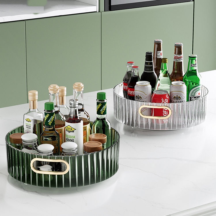 Đĩa Trái Cây Có Thể Xoay Sáng Tạo Mới Món Tráng Miệng đĩa đựng Gia Vị Hộp đựng Gia Vị Bàn Trang điểm Hộp Lưu Trữ Mỹ Phẩm Phòng Khách Đĩa Trái Cây Sang Trọng ánh Sáng