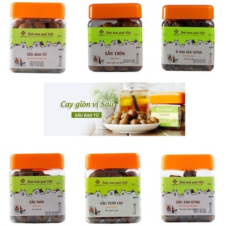 Ô mai sấu hồng lam nhiều vị hộp 500g