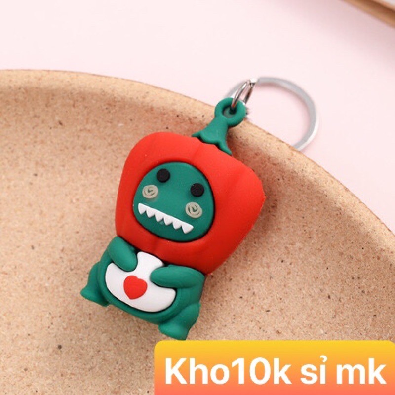 Sỉ 10 móc khoá dây gấu tròn 69k