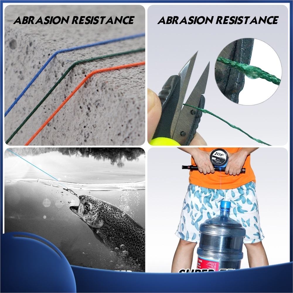 Cuộn Dây Câu Cá Bện 4 Sợi PE 4X 100M 300M 4 Benang Sulam