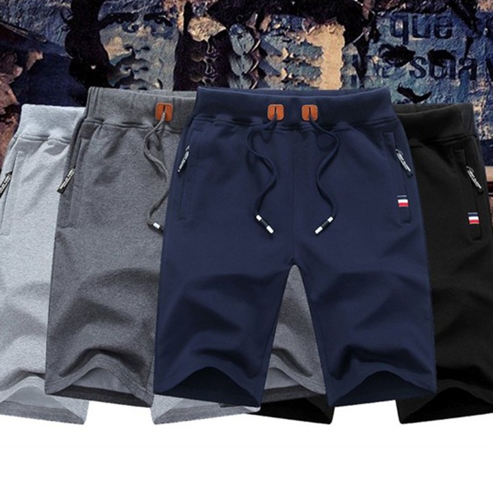 (Xịn xò) Quần short nam phối da JOIN COLLECTIONS (dày dặn, mát mẻ)