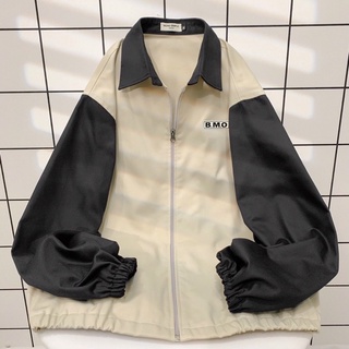 Áo khoác jacket bmo lap vải kaki form rộng unisex ulzzang