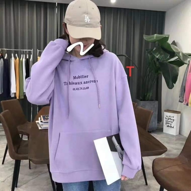 Áo hoodie Mobilier chữ ngực DTR0919