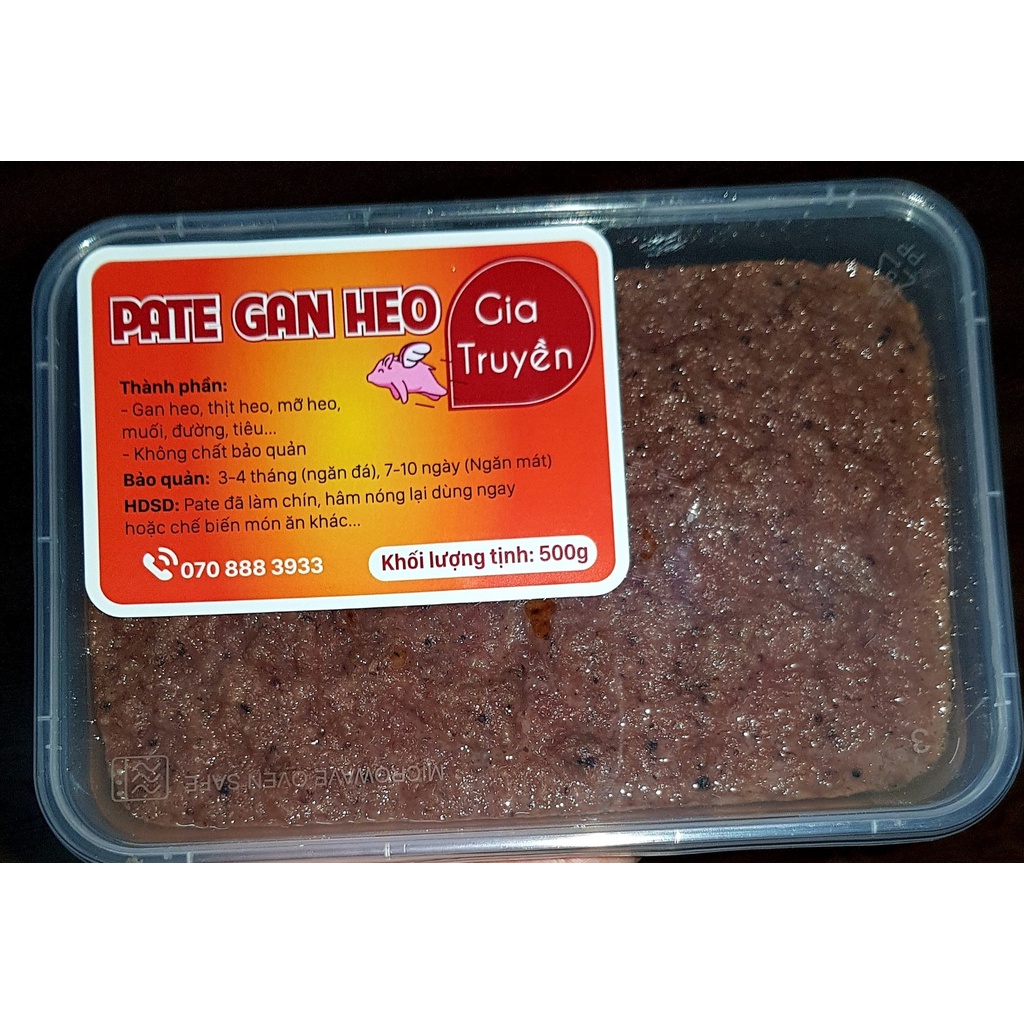 (HCM) - Pate Gan Heo Gia Truyền (1kg) | BigBuy360 - bigbuy360.vn