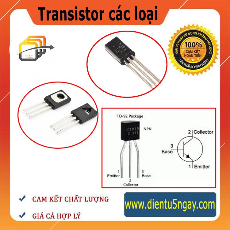 Transistor các loại C1815/ C2383/ 13003 (Combo 10 chiếc)