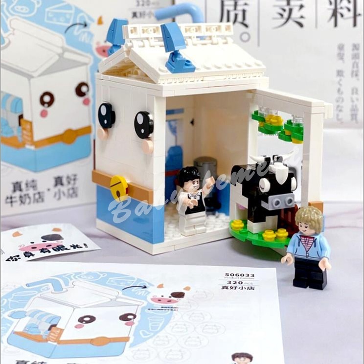 Đồ Chơi Mô Hình Cửa Hàng Wekki so good Shop Đồ Chơi Lắp Ráp Cửa Hàng Kem Sữa Bánh Mini Làm Quà Sinh Nhật DIY