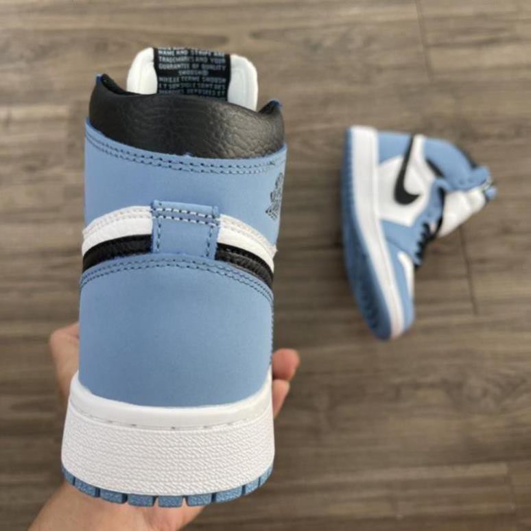 Giày Sneaker Air Jordan Cao Cổ, Giày JD1 xanh da trời baby cao cổ mới màu Blue University nam nữ