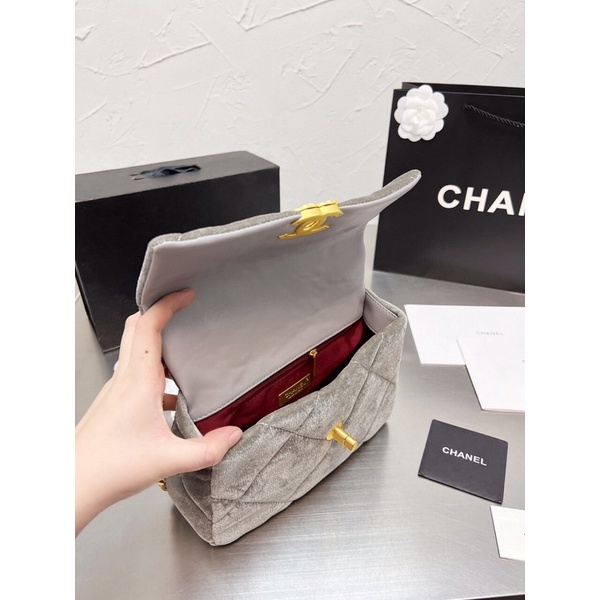 Túi xách Chánel 19 bag chất nhung hàng order xưởng